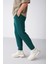 Inside Erkek Regular Fit Yumuşacık Kumaşlı Beli Paçası Lastıkli Yeşil Eşofman Altı 4