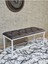 Beyaz Boyalı - L - Ayaklı 100 cm x 38 cm Oturak - Bench - Makyaj Taburesi - Makyaj Oturak Kahverengi Renk 100 x 40 Boyut/ebat 1