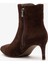 Lando Kahverengi Süet Deri Kadın Topuklu Bot 3