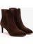 Lando Kahverengi Süet Deri Kadın Topuklu Bot 4