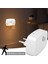 LED Gece Işık Hareket Sensörü Işık 220V Ab Akıllı Hareket Sensörü Işık Işık Sıcak ve Beyaz Işık Çift Renkli Gece Lampcolor: 1 Adet (Yurt Dışından) 1