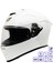 Gp My Helmet MKS001-PW Yarış Spoiler Güneş Vizörlü Şeffaf Full Face Motosiklet Kaskı Xl 1