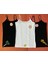 Kadın Atlet- Bluz Pamuklu, Likralı Fitilli 3 Adet Ip Askılı Atlet 2 Siyah 1 Beyaz (Kota) 2