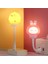 USB Gece Işığı LED Sevimli Karikatür Gece Lambası Ayı Chick Kedi Yavru Yatak Odası Dekorasyon Yatak Başucu Lampemitting Renk: Yavru/renk: USB Model (Yurt Dışından) 1