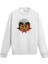 Boynuzlu Kurukafa Etnik Yaprak Tasarım Baskılı Unisex Sweatshirt 1