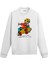 Kaykaycı Iskelet Tasarım Baskılı Unisex Sweatshirt 1