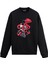 Ahtapot Sarılmış Kurukafa Tasarım Baskılı Unisex Sweatshirt 1