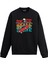 Kaykaycı Iskelet Tasarım Baskılı Unisex Sweatshirt 1
