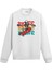 Kaykaycı Iskelet Tasarım Baskılı Unisex Sweatshirt 1