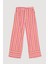Bol Paça Çizgili Pembe Kadın Pantolon PNT00531 2