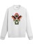 Alevli Kanatlı Kurukafa Tasarım Baskılı Unisex Sweatshirt 1