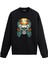 Tropik Temalı Kurukafa Tasarım Baskılı Unisex Sweatshirt 1
