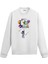 Astronot ve Gezegenler Balonlu Uzay Tasarım Baskılı Unisex Sweatshirt 1