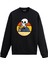 Retro Içecekli Kurukafa Tasarım Baskılı Unisex Sweatshirt 1