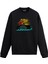 Sörf Yapan Iskelet Tasarım Baskılı Unisex Sweatshirt 1