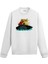 Sörf Yapan Iskelet Tasarım Baskılı Unisex Sweatshirt 1