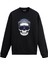 Şapkalı Gözlüklü Iskelet Tasarım Baskılı Unisex Sweatshirt 1