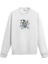 Uzayda Kitap Okuyan Astronot Baskılı Unisex Sweatshirt 1
