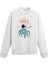 Astronot ve Ahtapot Figürlü Uzay Tasarım Baskılı Unisex Sweatshirt 1