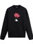 Ayda Balonlarla Süzülen Astronot Uzay Tasarım Baskılı Unisex Sweatshirt 1