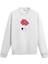 Ayda Balonlarla Süzülen Astronot Uzay Tasarım Baskılı Unisex Sweatshirt 1
