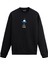 Ufo ve Yüz Ifadesi Uzay Tasarım Baskılı Unisex Sweatshirt 1