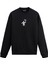 Uzayda Oyuncak Roketle Yüzen Astronot Uzay Tasarım Baskılı Unisex Sweatshirt 1
