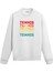 Tennis Yazılı Servis Tasarım Baskılı Unisex Sweatshirt 1