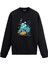 Stilize Tenis Servis Tasarım Baskılı Unisex Sweatshirt 1