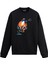 Havada Vuruş Yapan Kadın Tenisçi Tasarım Baskılı Unisex Sweatshirt 1