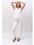 Klasik Yelek & Bol Paça Pantolon Takım-Beyaz 1