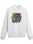Renkli Asi Figürlü Tasarım Baskılı Unisex Sweatshirt 1