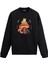 Kurbağa ve Mantar Tasarım Baskılı Unisex Sweatshirt 1