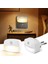 Mini LED Gece Işık Pir Hareket Sensörü Başucu Gece Işığı Us Ab Banyo Koridoru Için Fiş Kapatma Renk: Ab Fiş (Yurt Dışından) 1