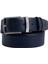 Siyah-Lacivert Çift Yönlü Deri Erkek Kemeri (En 3,5 cm) PCCİFT01L2D 6