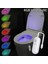 Rgb Hareket Sensörü LED Tuvalet Işığı, Çok Renkli Ayarlanabilir Banyo Gece Işığı, USB Şarjı, Kurulumu Kolay, Batemitting Renk Için Uygun: 1 Pcs (Yurt Dışından) 1