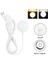3W 5W USB Mini Gece Işık Taşınabilir Mıknatıs LED Blub 1.5m USB Kablo Kitabı Okuma Işığı Çocuklar Için Anahtar Yatak Yatak Odası Renk: Beyaz/renk: 3W (Yurt Dışından) 1