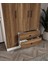 %100 Mdf 3 Kapaklı 2 Çekmeceli 7 Raflı Gardırop – Elbise Dolabı 182X105X52 cm Ceviz-Soft Beyaz 8