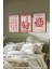 Pembe Matisse 3'lü Ahşap Çerçeveli Poster, Tablo Seti No:33 2