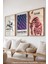 Modern 3'lü Ahşap Çerçeveli Poster, Tablo Seti No:50 1