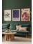 Modern 3'lü Ahşap Çerçeveli Poster, Tablo Seti No:50 3