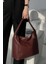 Lagraccio Paris Kadın Monet Yumuşak Deri El ve Omuz Çantası Bordo 1