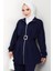 Dilsa Kemerli Oysho Ikili Takım 1607 - Lacivert 4
