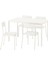 Mutfak Masası Takımı, Beyaz, 4 Sandalyeli, Sabit, 125X74 cm 1