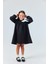 Siyah Omzu Fiyonk Detaylı Kız Çocuk Elbise - Leah 11