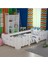Tulipkids Montessori Karyola Beyaz 90X190 Yatak Uyumlu Oval Kesim Çocuk Yatağı KIDS-104 1