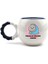 Dobarlan Bırakma Kendini El Yapımı Krem Parlak Puf Kupa - El Işçiliği Hediyelik Kupa Bardak Mug 1