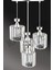 Krom 4'lü Kristal Sarkıt Lüks Avize, Zarif ve Şık Aydınlatma Seçeneği 3
