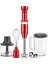 El Blender Seti, Şık Kırmızı Renk, Dayanıklı ve Pratik Kullanım 1