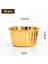 Gold Altınsarı Parlak Metalize 12'li Fırına Girebilen Muffin Cupcake Kek Kalıbı Kabı Kapsülü 3